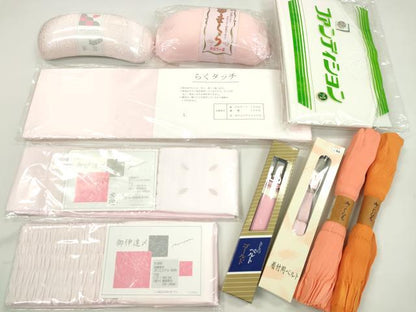 平和屋着物▼和装小物　着付け用品まとめて10点　帯板　帯枕　伊達締め　着物ベルト　腰紐　ソフトパッド　未使用多数　逸品　CABL2716ju