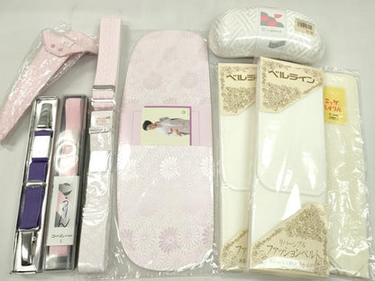 平和屋着物▼和装小物　着付け用品まとめて10点　帯板　帯枕　マジックベルト　コーリンベルト　腰紐　帯止め　未使用多数　逸品CABL2717ju