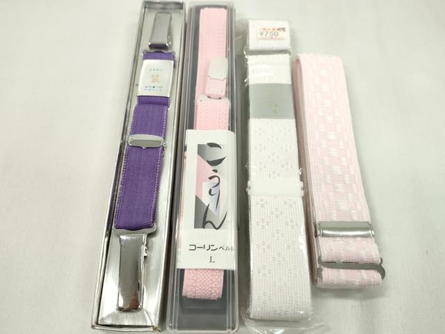 平和屋着物▼和装小物　着付け用品まとめて10点　帯板　帯枕　マジックベルト　コーリンベルト　腰紐　帯止め　未使用多数　逸品CABL2717ju