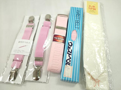 平和屋着物▼和装小物　着付け用品まとめて10点　帯板　帯枕　伊達締め　着物ベルト　帯止め　ウエストベルト　未使用多数　逸品CABL2718ju
