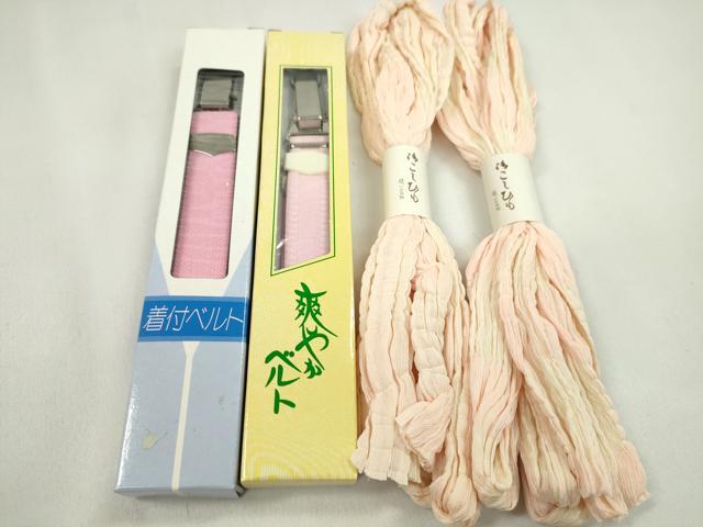 平和屋着物▼和装小物　着付け用品まとめて10点　帯板　帯枕　伊達締め　着物ベルト　腰紐　ソフトパッド　未使用多数　逸品　CABL2719ju