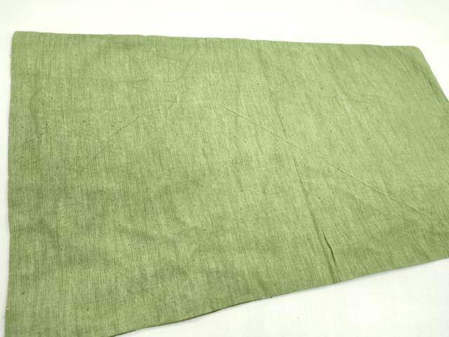 平和屋着物▼和装小物　インテリア　卓布２枚セット　絞り　天然草木染　藍染　キノコ　綿　逸品　未使用　CABL2732ju