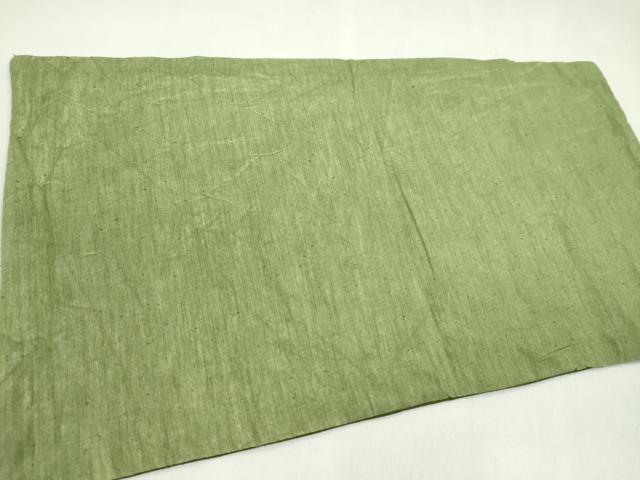 平和屋着物▼和装小物　インテリア　卓布２枚セット　絞り　天然草木染　藍染　成り物　蓮根　綿　逸品　未使用　CABL2740ju
