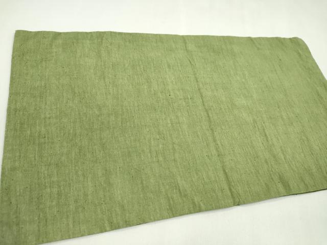 平和屋着物▼和装小物　インテリア　卓布２枚セット　絞り　天然草木染　藍染　成り物　白菜　綿　逸品　未使用　CABL2744ju