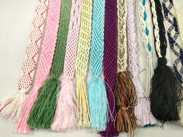 平和屋着物＊夏物　和装小物　帯締め20本セット　レース織　銀糸　逸品　CABL2750ju