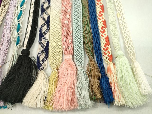 平和屋着物＊夏物　和装小物　帯締め20本セット　レース織　銀糸　逸品　CABL2750ju