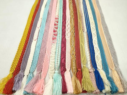 平和屋着物＊夏物　和装小物　帯締め20本セット　レース織　金糸　長尺あり　逸品　CABL2751ju