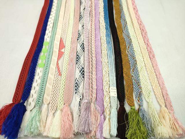 平和屋着物＊夏物　和装小物　帯締め20本セット　レース織　金銀糸　ラメ糸　長尺あり　逸品　CABL2753ju