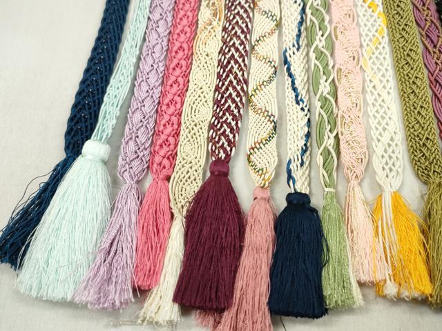 平和屋着物＊夏物　和装小物　帯締め20本セット　レース織　金糸　逸品　CABL2757ju