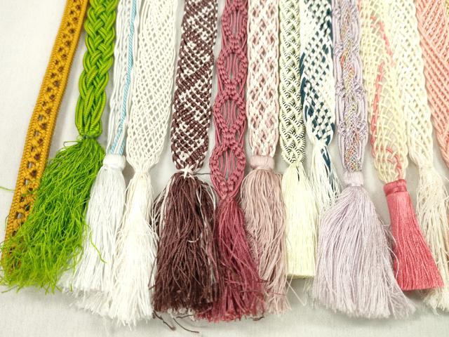 平和屋着物＊夏物　和装小物　帯締め20本セット　レース織　ラメ糸　長尺あり　逸品　CABL2765ju