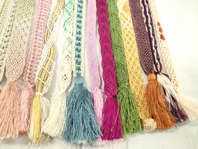平和屋着物＊夏物　和装小物　帯締め20本セット　レース織　金銀糸　逸品　CABL2766ju