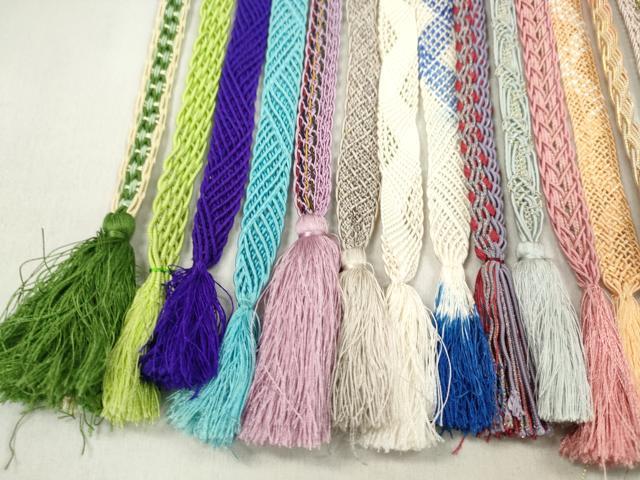 平和屋着物＊夏物　和装小物　帯締め20本セット　レース織　ラメ糸　長尺あり　逸品　CABL2767ju