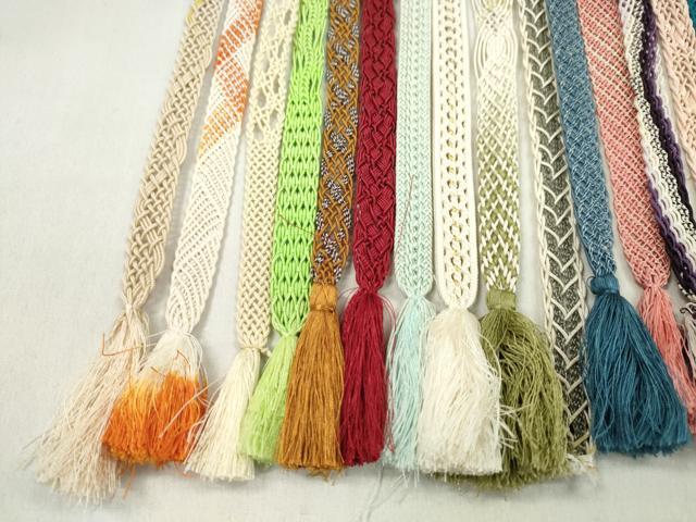 平和屋着物＊夏物　和装小物　帯締め20本セット　レース織　金糸　ラメ糸　逸品　CABL2771ju
