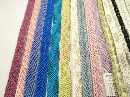 平和屋着物＊夏物　和装小物　帯締め20本セット　レース織　金糸　逸品　CABL2774ju