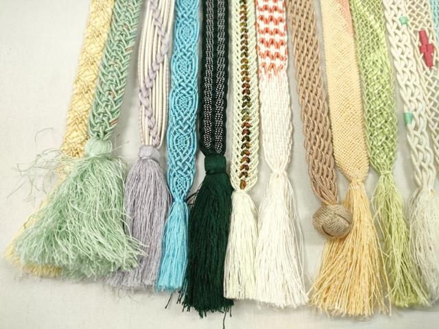 平和屋着物＊夏物　和装小物　帯締め20本セット　夏高麗　レース織　金銀糸　逸品　CABL2786ju