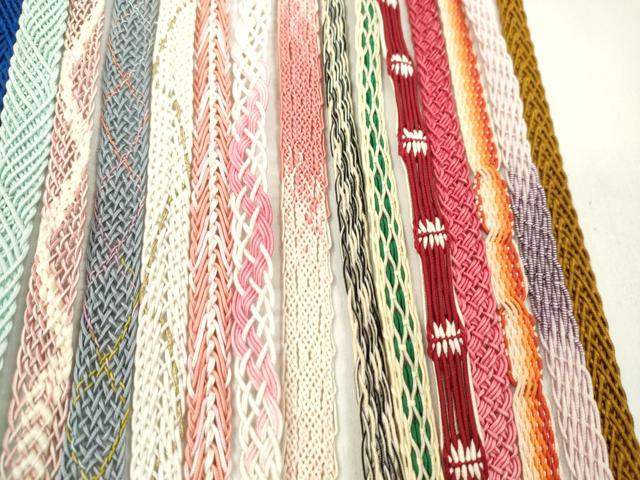 平和屋着物＊夏物　和装小物　帯締め20本セット　レース織　金糸　逸品　CABL2788ju