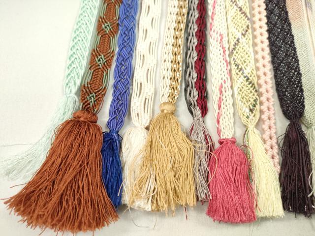 平和屋着物＊夏物　和装小物　帯締め20本セット　夏高麗　レース織　金銀糸　逸品　CABL2789ju