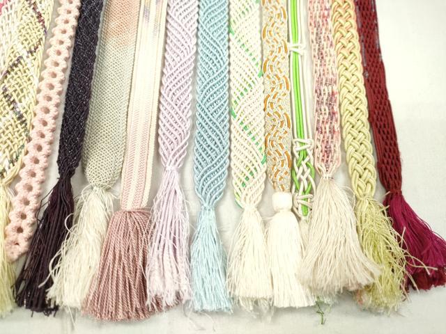 平和屋着物＊夏物　和装小物　帯締め20本セット　夏高麗　レース織　金銀糸　逸品　CABL2789ju
