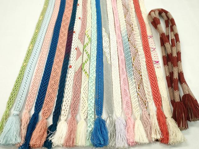 平和屋着物＊夏物　和装小物　帯締め20本セット　夏高麗　レース織　丸組　逸品　CABL2793ju