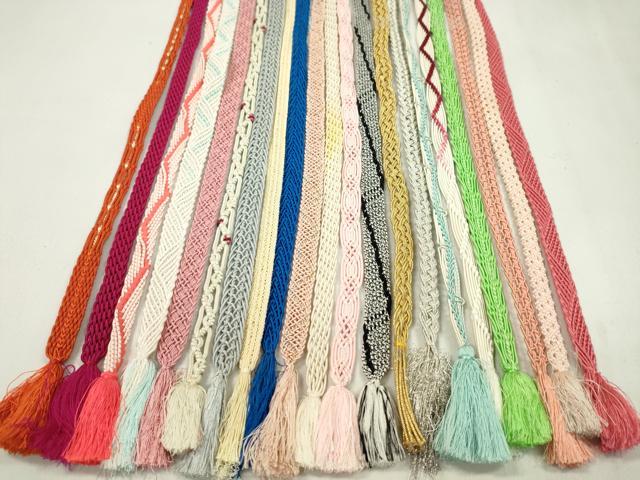 平和屋着物＊夏物　和装小物　帯締め20本セット　レース織　金銀糸　長尺あり　逸品　CABL2796ju