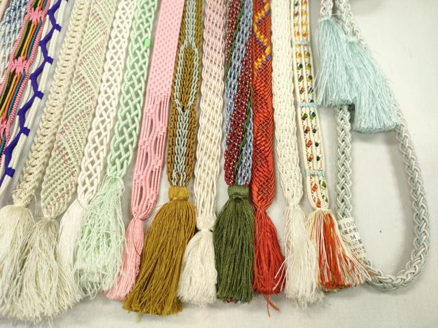 平和屋着物＊夏物　和装小物　帯締め20本セット　レース織　丸組　金銀糸　逸品　CABL2798ju