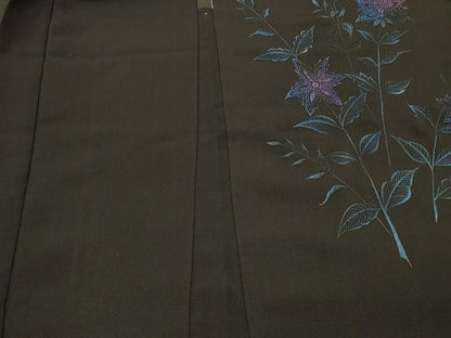 平和屋着物＃羽織 総刺繍 更紗花文 正絹 逸品 CABL2801in
