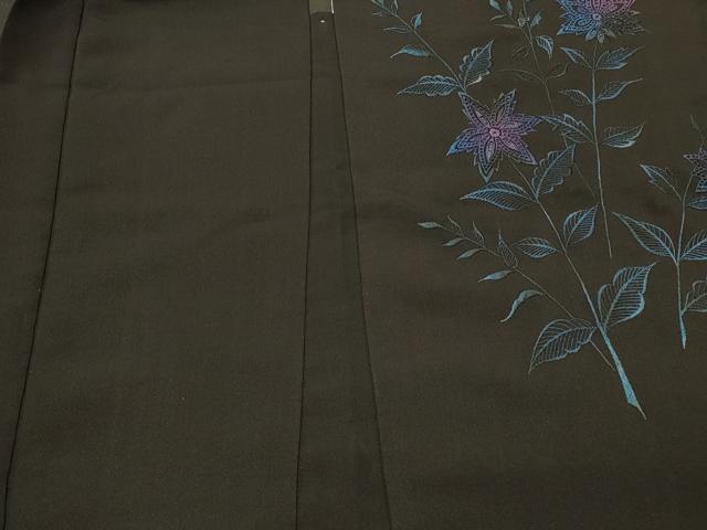 平和屋着物＃羽織 総刺繍 更紗花文 正絹 逸品 CABL2801in