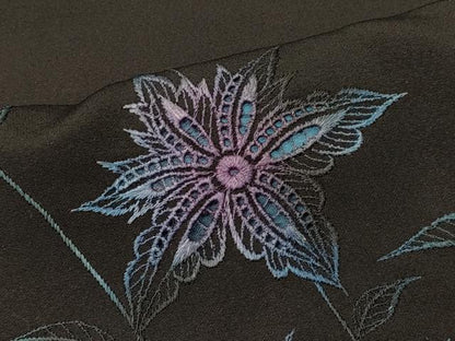 平和屋着物＃羽織 総刺繍 更紗花文 正絹 逸品 CABL2801in