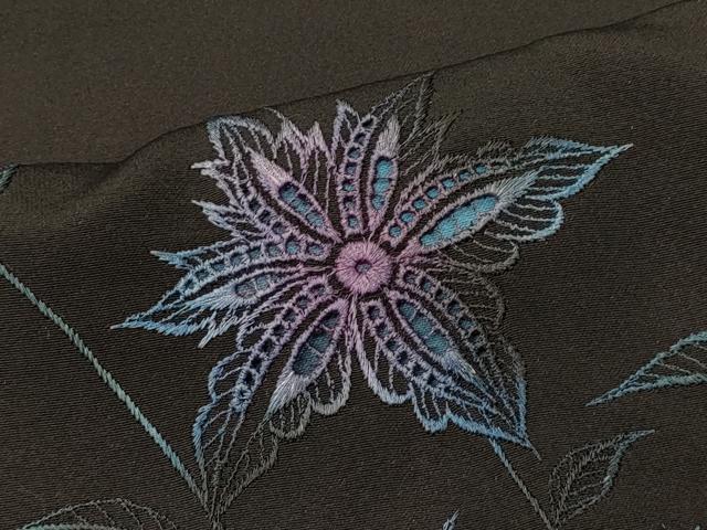 平和屋着物＃羽織 総刺繍 更紗花文 正絹 逸品 CABL2801in
