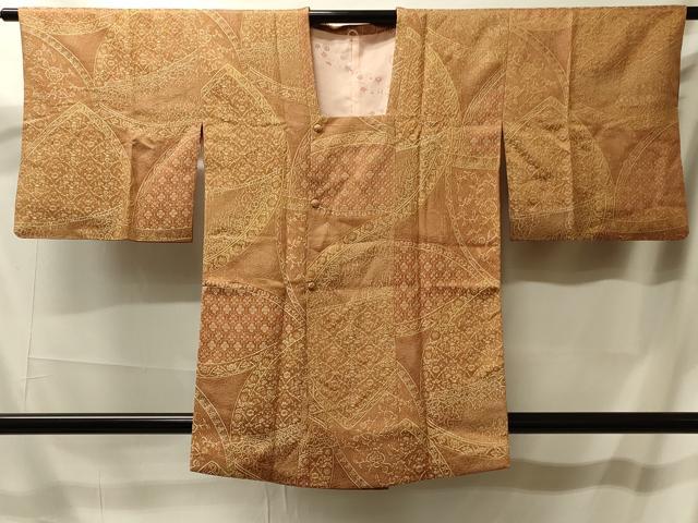 平和屋着物＃道行コート　吉祥花文　暈し染め　金彩　やまと誂製　正絹　逸品　CABL2802in