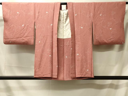平和屋着物＃羽織　絞り　更紗花文　正絹　逸品　CABL2812in