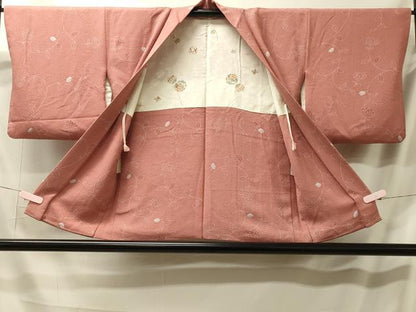 平和屋着物＃羽織　絞り　更紗花文　正絹　逸品　CABL2812in