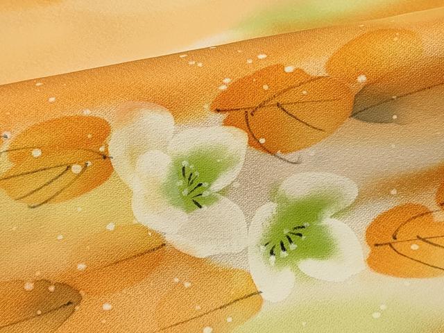 平和屋着物＃羽織 手描き 草花文 暈し染め 正絹 逸品 未使用 CABL2815in