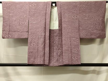 平和屋着物＃羽織 ろうけつ染め 流水文 正絹 逸品 CABL2816in