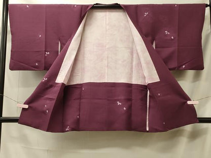 平和屋着物＃道行コート　絞り　枝花文　正絹　逸品　CABL2821in