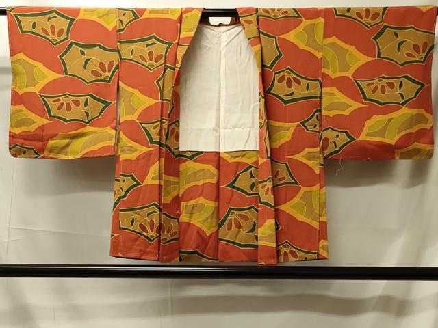 平和屋着物＃羽織 ろうけつ染め 抽象文 正絹 逸品 未使用 CABL2827in