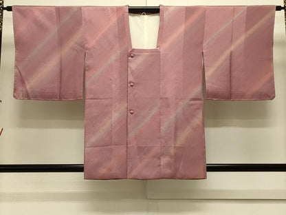 平和屋着物＃染色家 岩浅公展　道行コート　斜線文　暈し染め　さが美扱い　正絹　逸品　CABL2831in