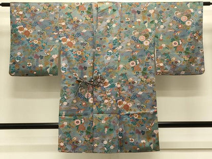 平和屋着物＃道中着　鳳凰花文　金彩　ロング丈　正絹　逸品　CABL2832in
