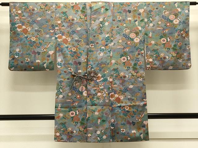 平和屋着物＃道中着　鳳凰花文　金彩　ロング丈　正絹　逸品　CABL2832in