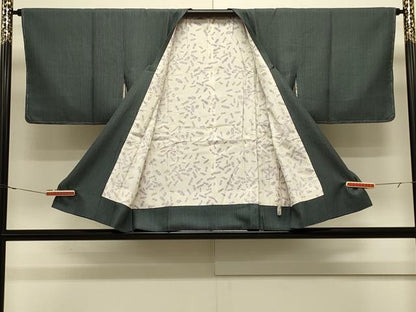 平和屋着物＃道行コート　縞　正絹　逸品　未使用　CABL2835in