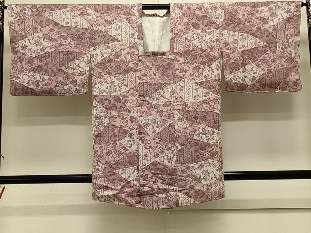 平和屋着物＃道行コート　更紗花唐草文　正絹　逸品　未使用　CABL2837in
