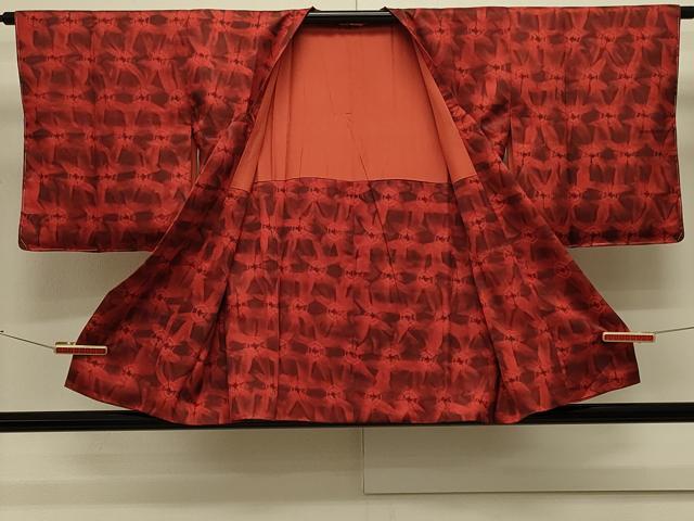 平和屋着物＃道行コート　霞文　暈し染め　正絹　逸品　CABL2839in