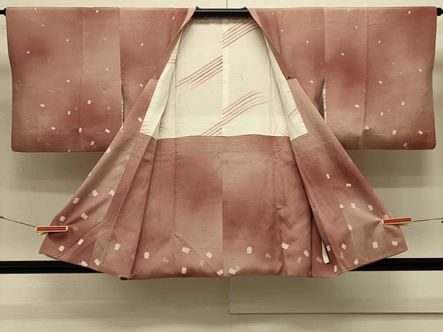 平和屋着物＃道行コート　霞文　暈し染め　正絹　逸品　CABL2840in