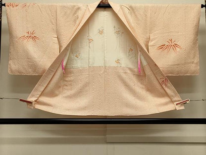 平和屋着物＃羽織 総絞り 笹竹文 正絹 逸品 未使用 CABL2843in