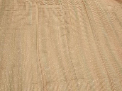 平和屋着物＃道行コート　単衣　縞　ロング丈　正絹　逸品　未使用　CABL2852in