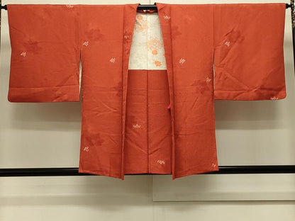 平和屋着物＃羽織　絞り　地紋起こし　草花文　正絹　逸品　CABL2857in