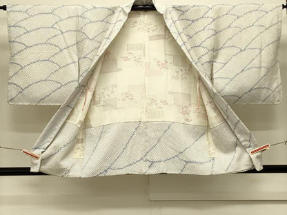 平和屋着物＃羽織 総絞り 立波文 正絹 逸品 CABL2862in