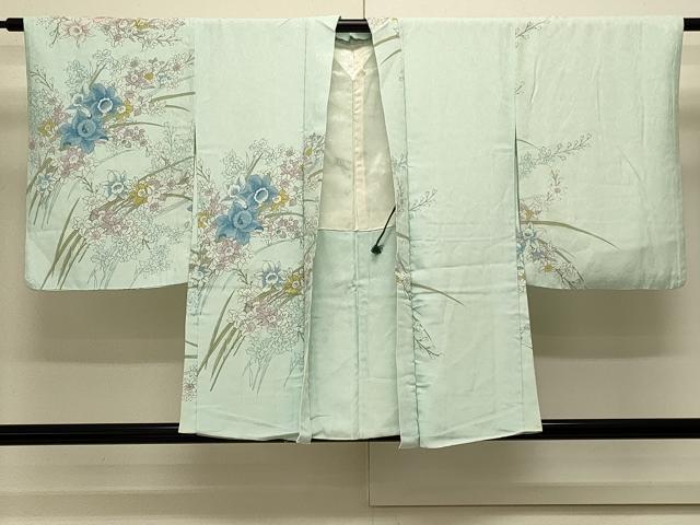 平和屋着物＃羽織 刺繍 草花文 金糸 正絹 逸品 CABL2868in