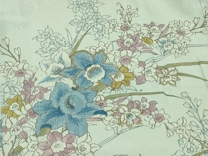 平和屋着物＃羽織 刺繍 草花文 金糸 正絹 逸品 CABL2868in