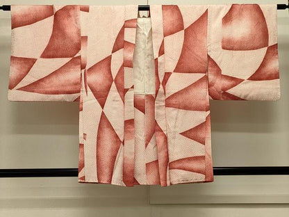 平和屋着物＃羽織　総絞り　抽象文様　暈し染め　正絹　逸品　CABL2869in